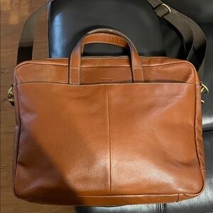Fossil Tan Leather Men's Briefcase